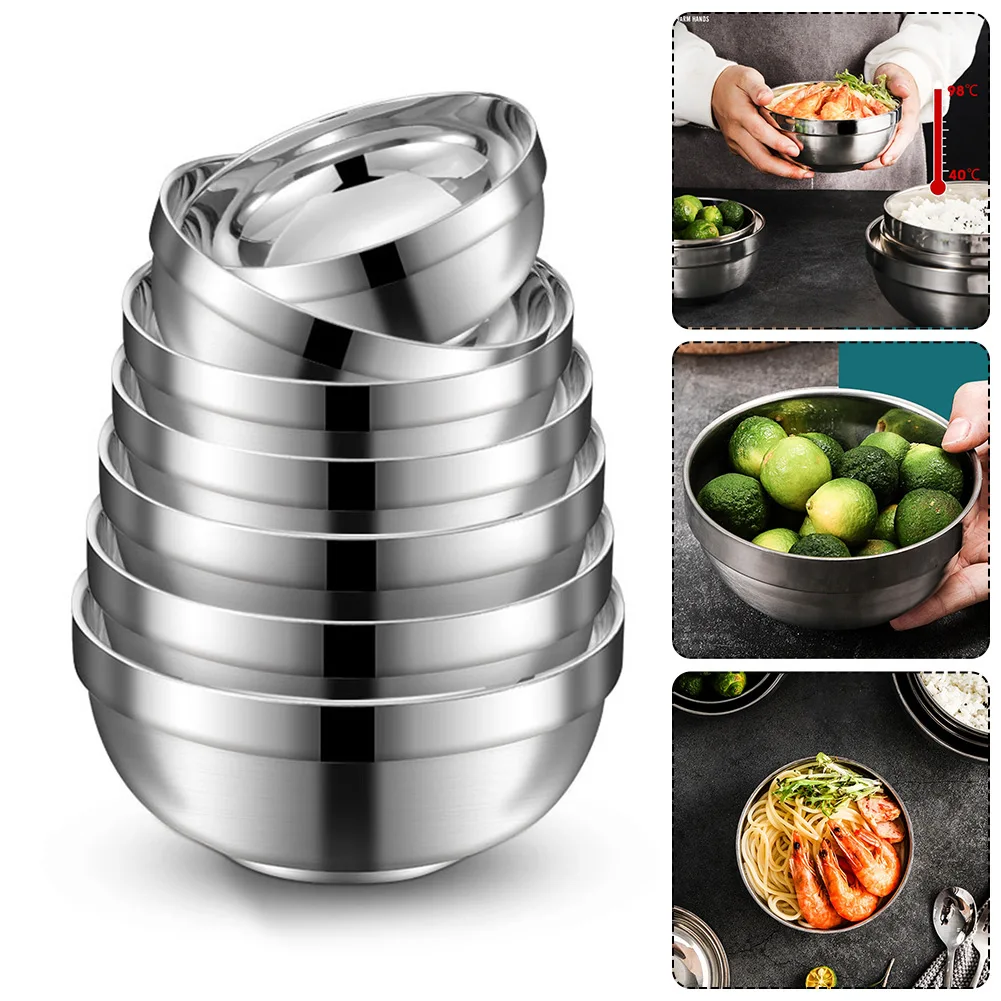 Double Layer Stainless Steel Mixing Bowl 1