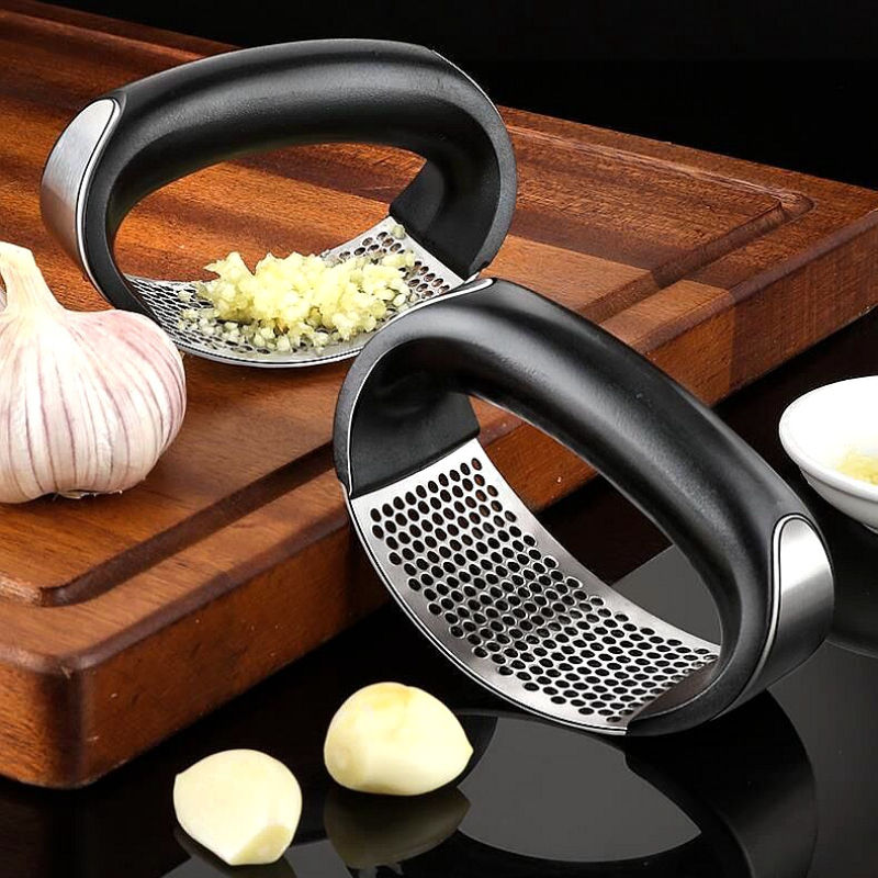 Stainless Steel Garlic press crusher 2