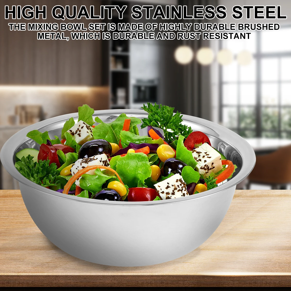 5 Pcs Stainless Steel Mixing Bowl Set 2